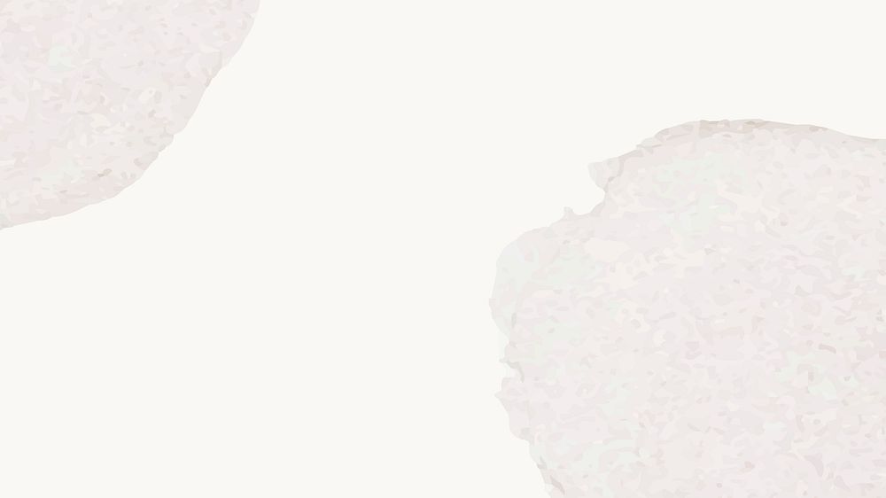 Background of beige watercolor vector with gray stains in simple style
