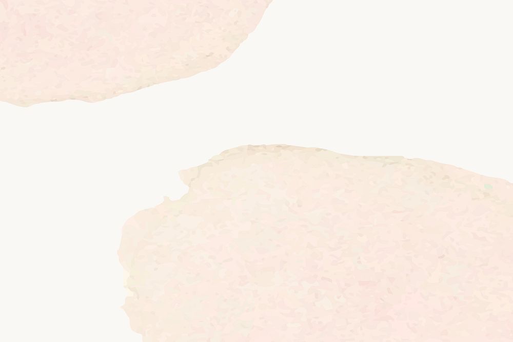 Background of beige watercolor vector with color stains in simple style