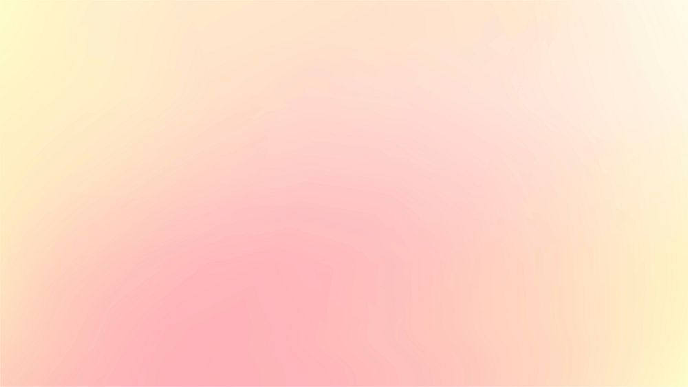 Gradient background vector in spring pink and yellow