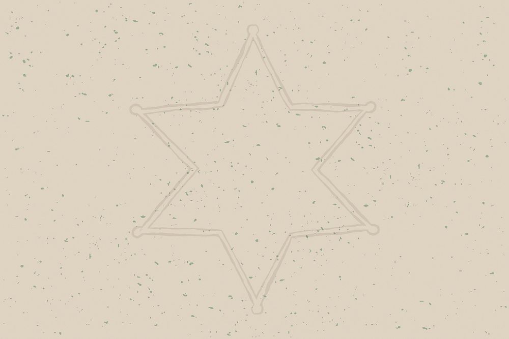 Vintage background with sheriff star badge in wild west theme