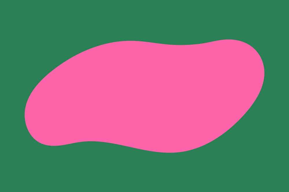 Pink irregular shape in abstract style