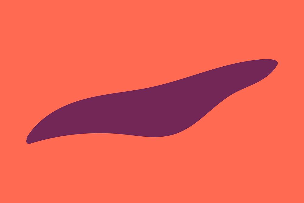 Purple irregular shape in abstract style