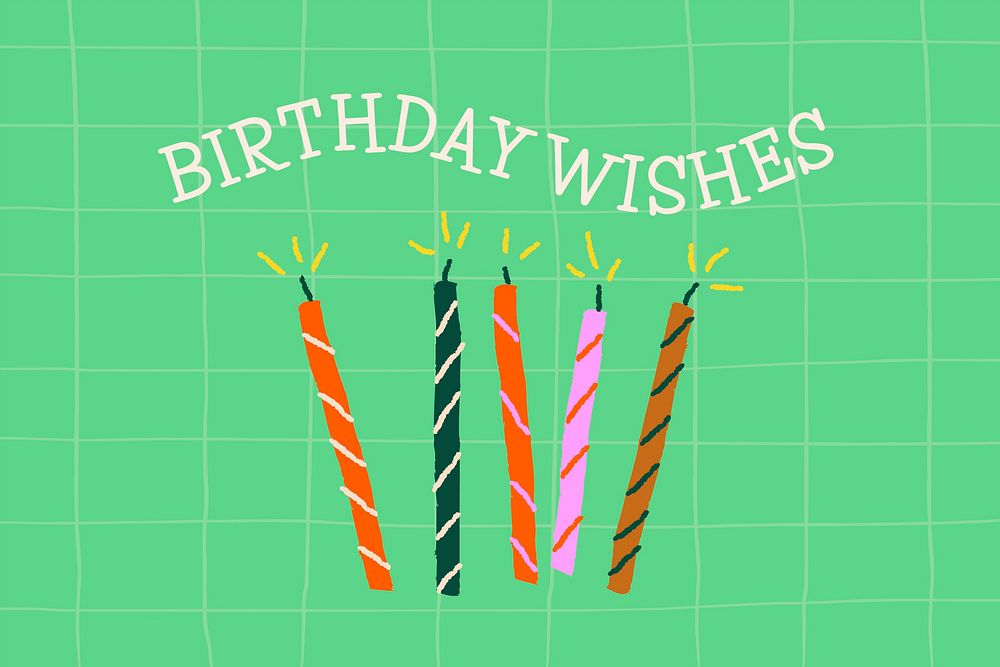 Colorful birthday greeting banner with it's my birthday text
