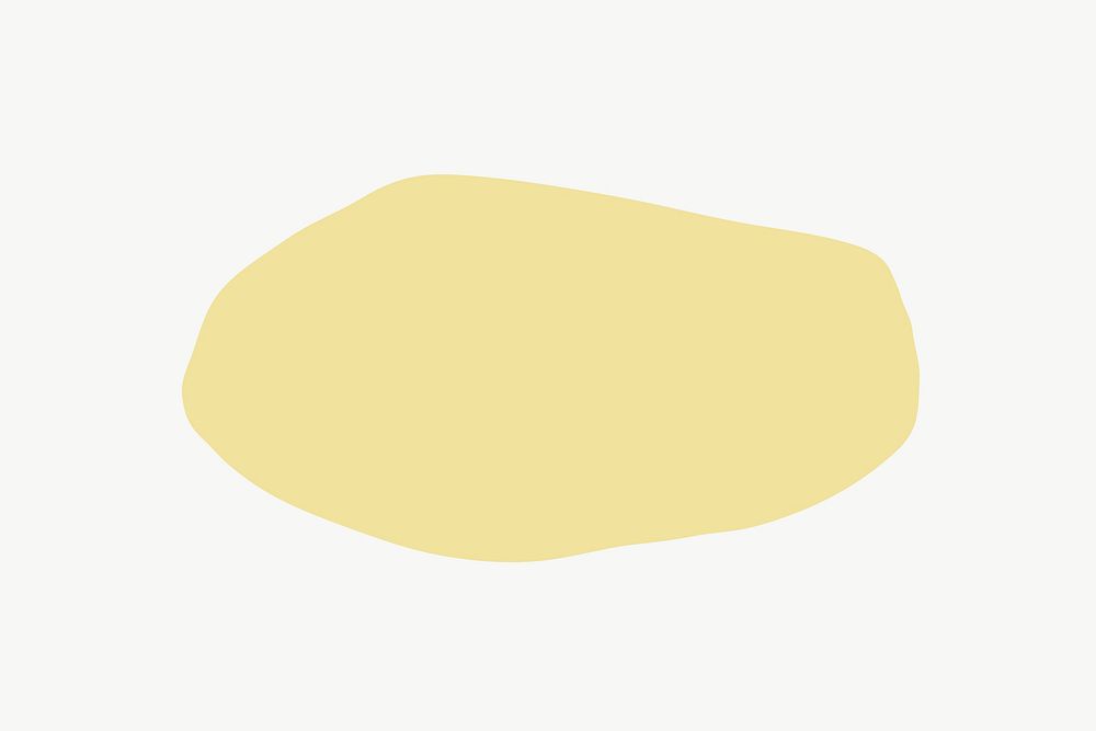 Light yellow shape vector with design space