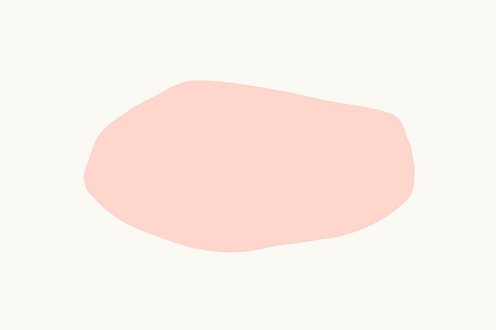 Light pink shape vector with design space
