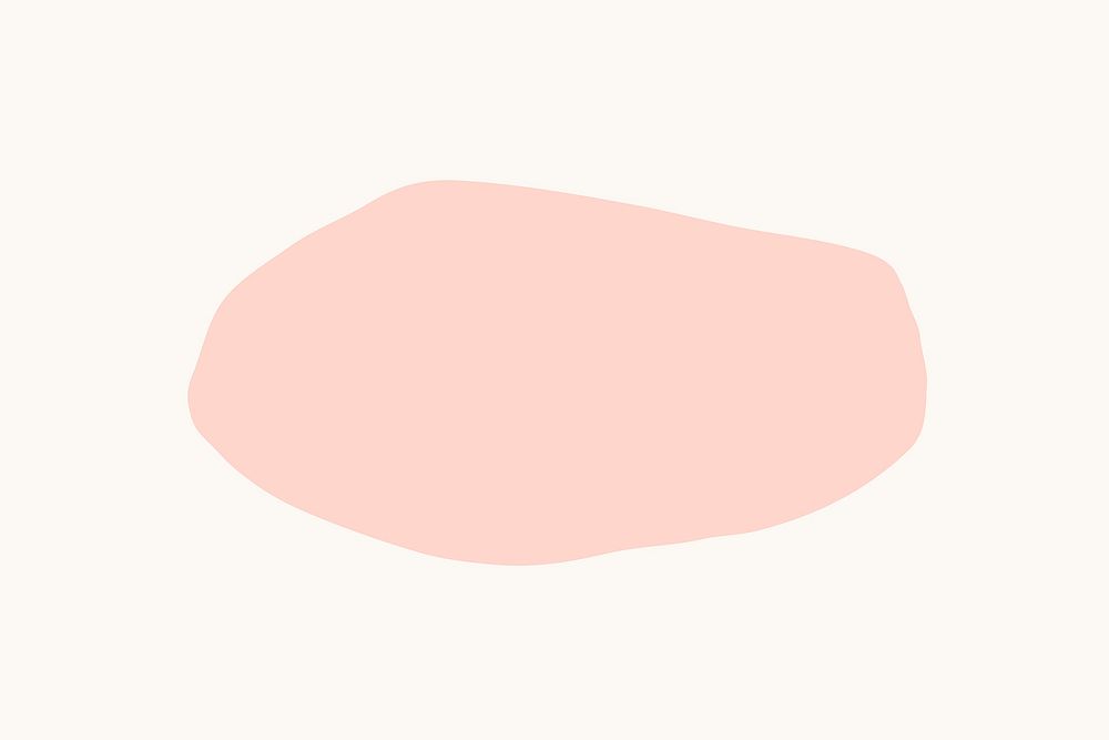Light pink shape with design space
