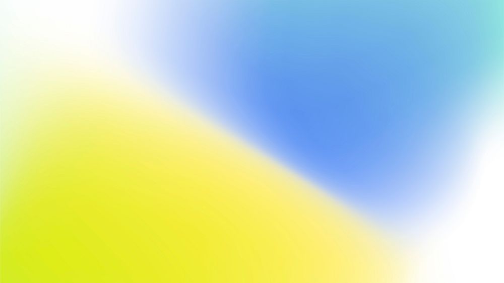 Abstract yellow and blue mesh gradient wallpaper