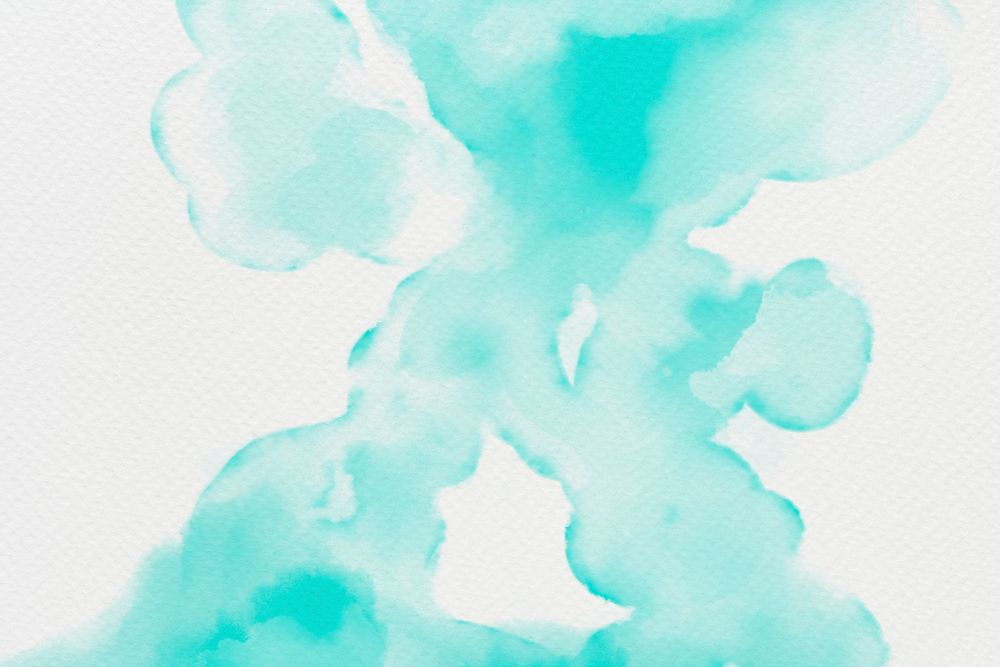 Watercolor background in green abstract style