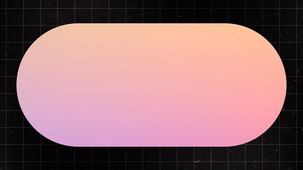 Ellipse geometric shape, pastel pink gradient flat clipart