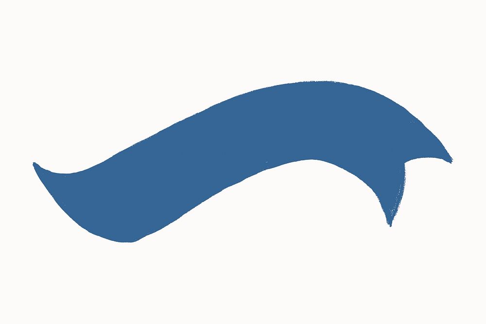 Blue ribbon banner, blank label design