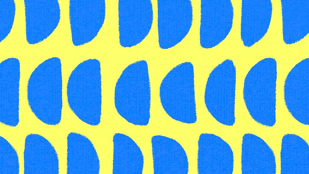 Geometric pattern desktop wallpaper, ethnic background vector in yellow