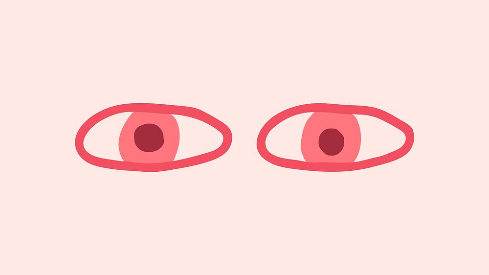 Red eye digital illustration vector art