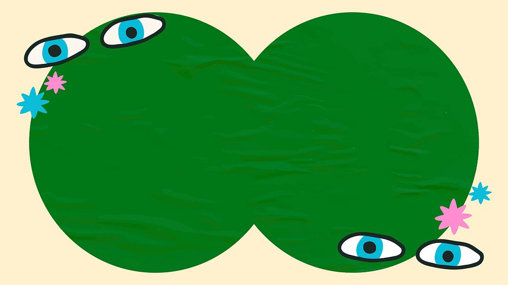 Eye with frame pop art editable template vector