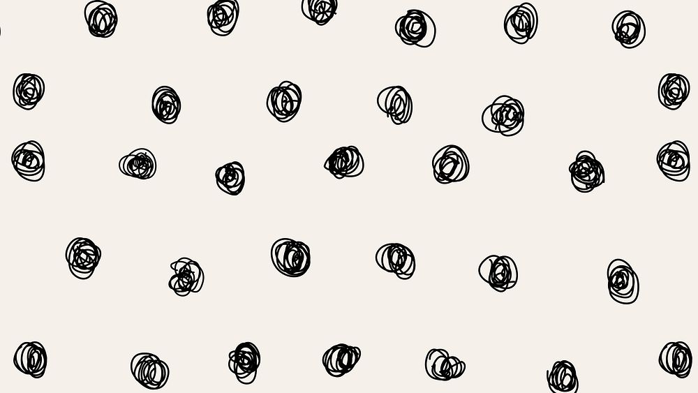 Cute HD wallpaper, polka dot pattern, ink design vector