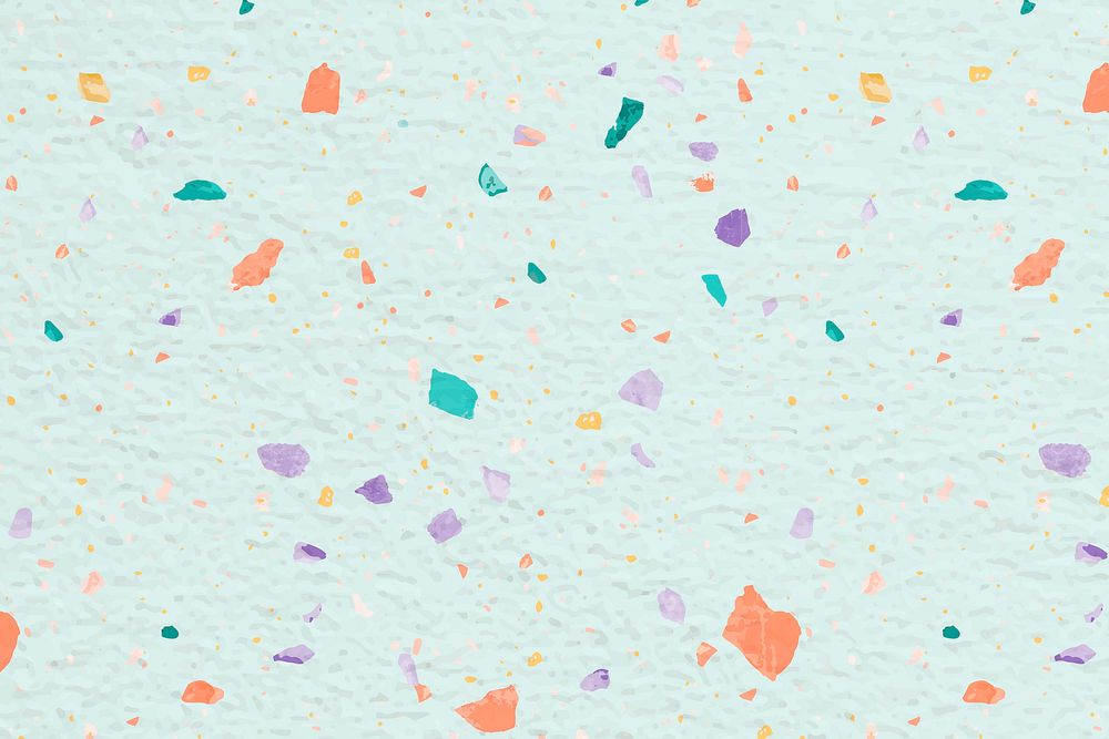 Green Terrazzo pattern background, abstract design vector