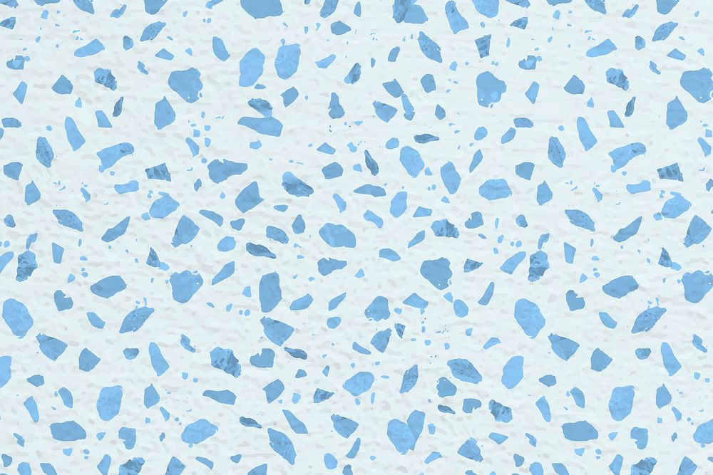 Blue Terrazzo pattern background, abstract design vector
