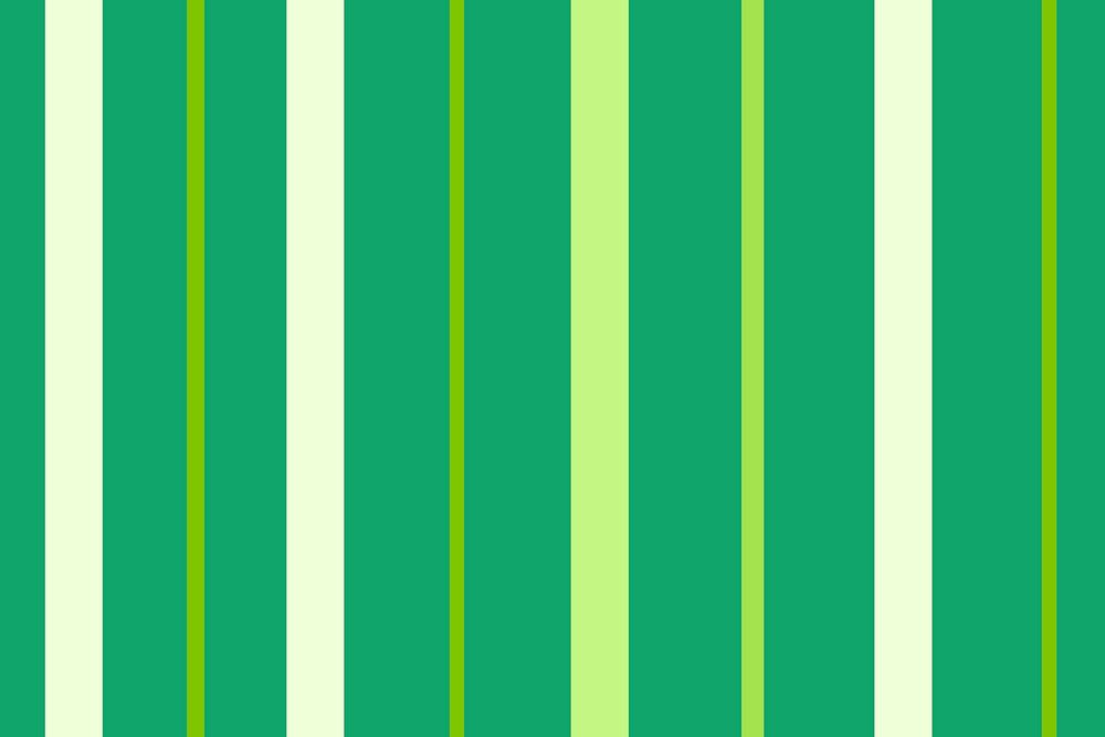 Green striped background, colorful pattern, cute design vector