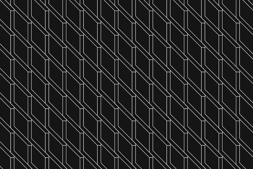 Black geometric background, abstract pattern simple design