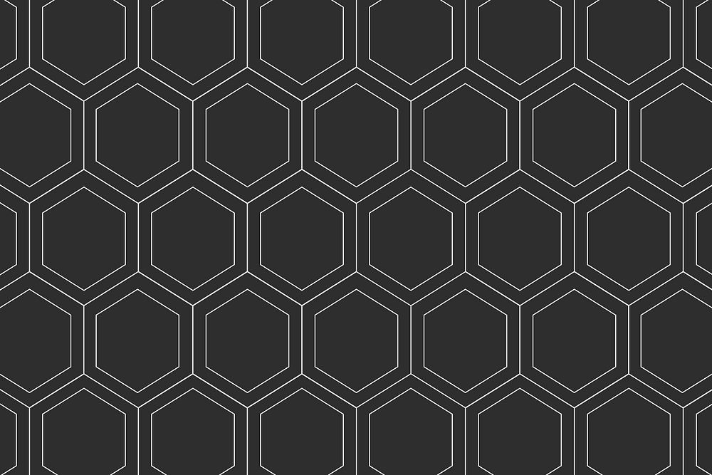 Black pattern background, abstract geometric in simple design vector