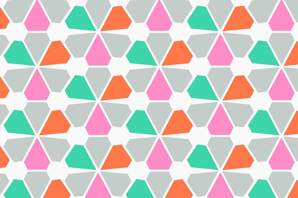 Triangle pattern background, abstract geometric, colorful design vector