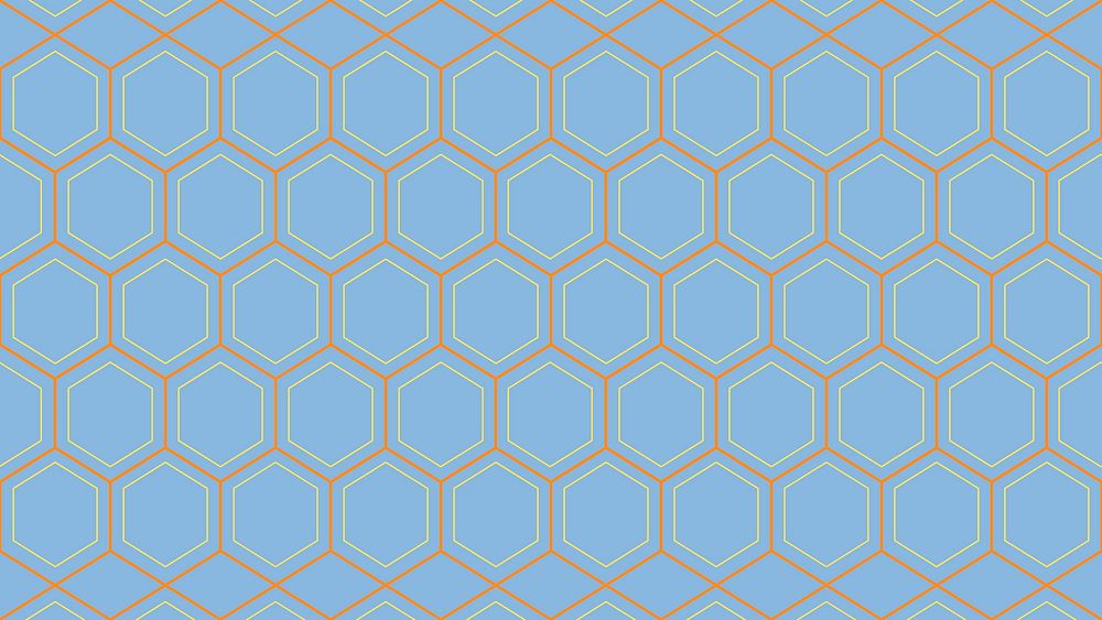 Blue pattern HD wallpaper, geometric pattern in abstract design