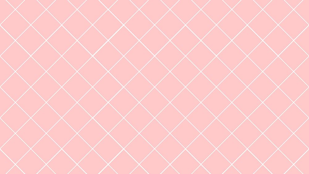 Pink HD wallpaper, grid pattern, cute minimal design