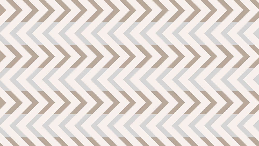 Zigzag computer wallpaper, simple chevron pattern brown background