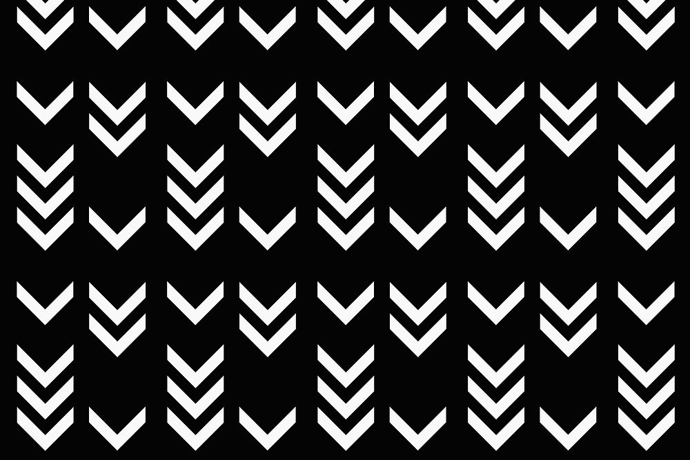 Tribal pattern background, black zigzag, simple design