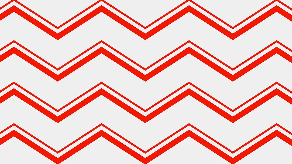 Chevron computer wallpaper, red zigzag pattern, creative background vector