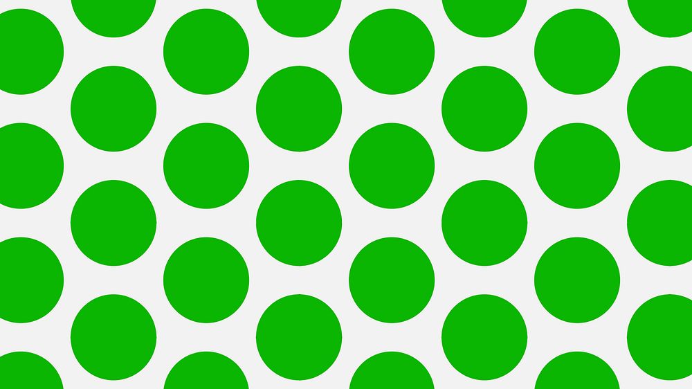 Cute computer wallpaper, polka dot pattern in green colorful design