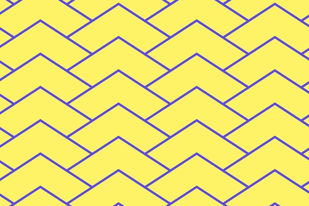 Abstract pattern background, yellow zigzag creative design vector