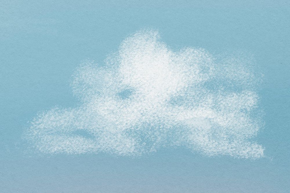 Aesthetic cloud, watercolor, weather illustration