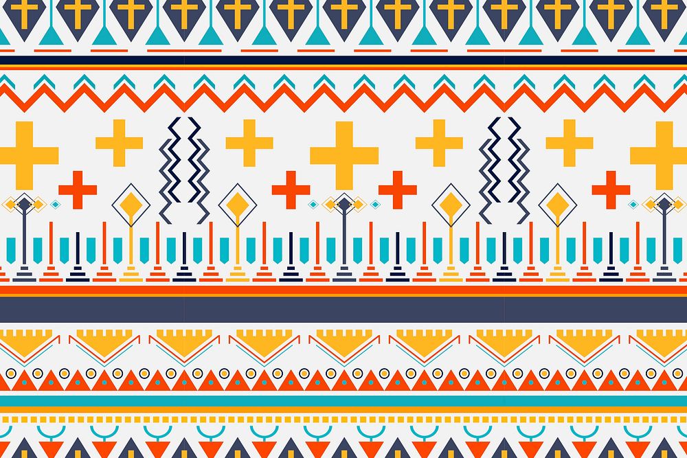 Pattern background, tribal design illustration, colorful fabric design