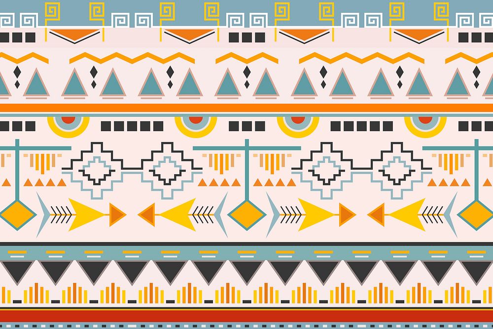 Native American seamless pattern background, fabric design