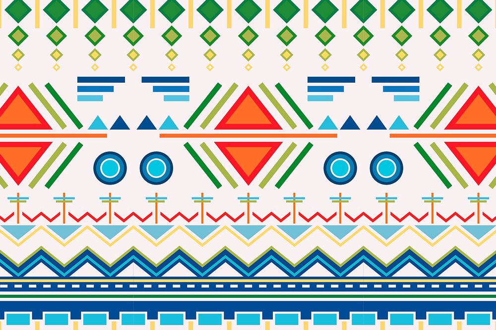 Tribal background, colorful pattern design