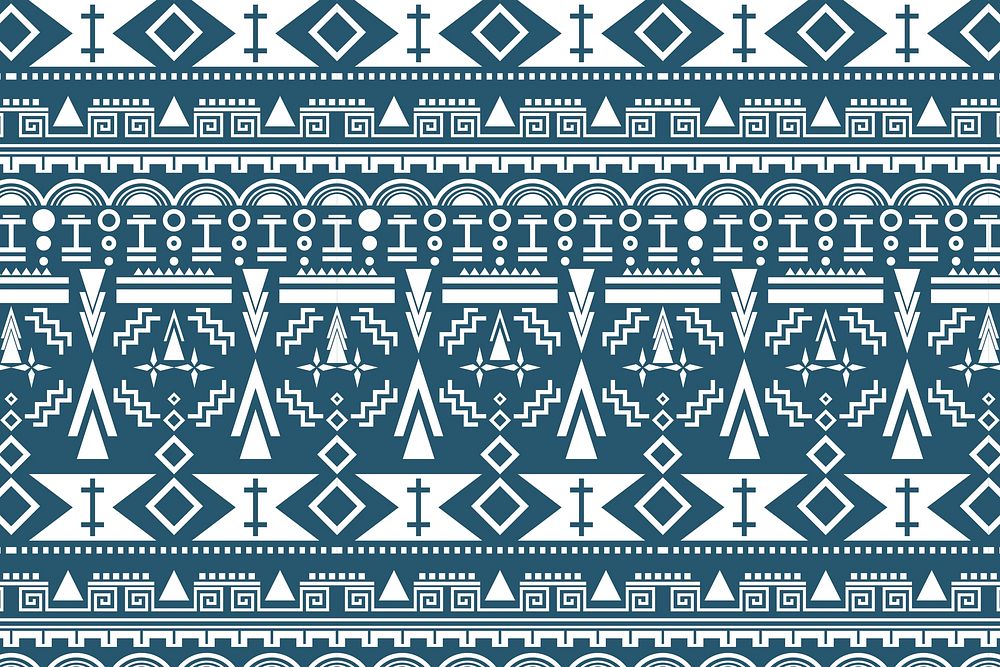 Tribal pattern background vector, seamless design