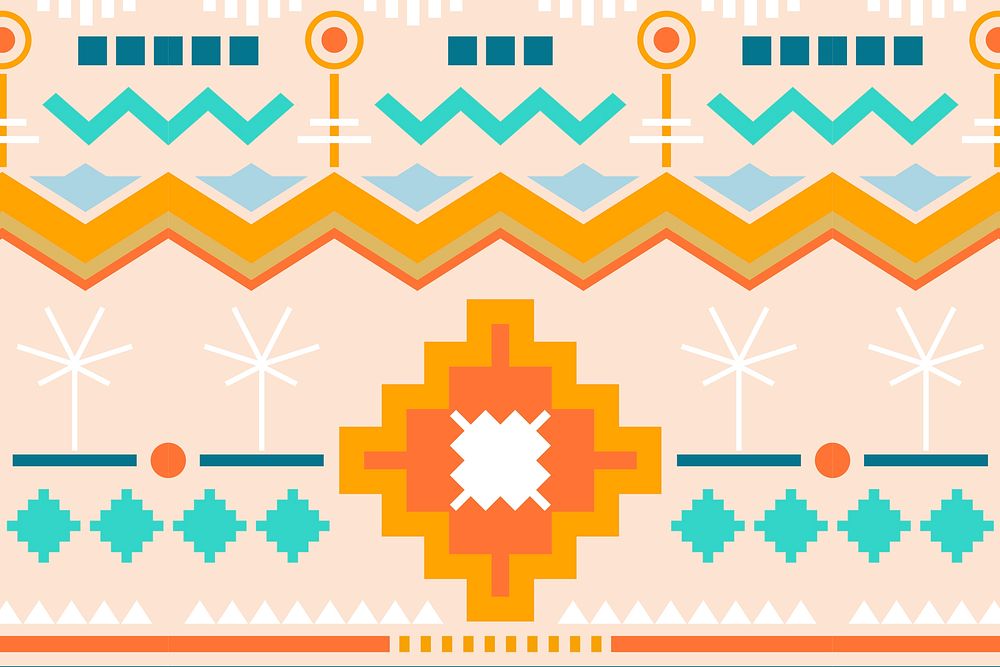 Ethnic pattern background, pastel textile design