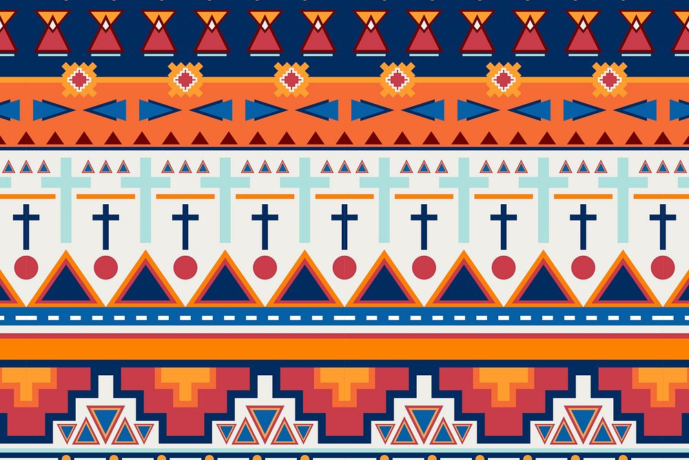 Tribal Aztec pattern background, fabric design