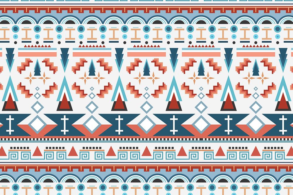 Tribal seamless pattern background vector