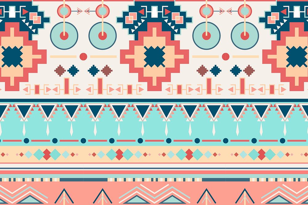 Ethnic pattern background, pastel fabric design