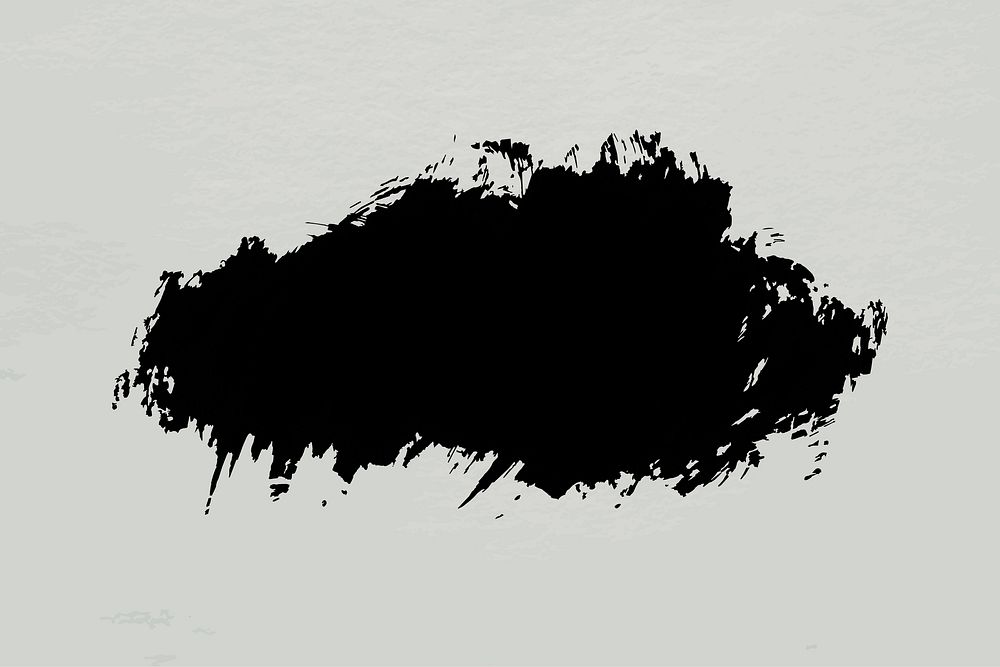 Black brush silhouette banner vector