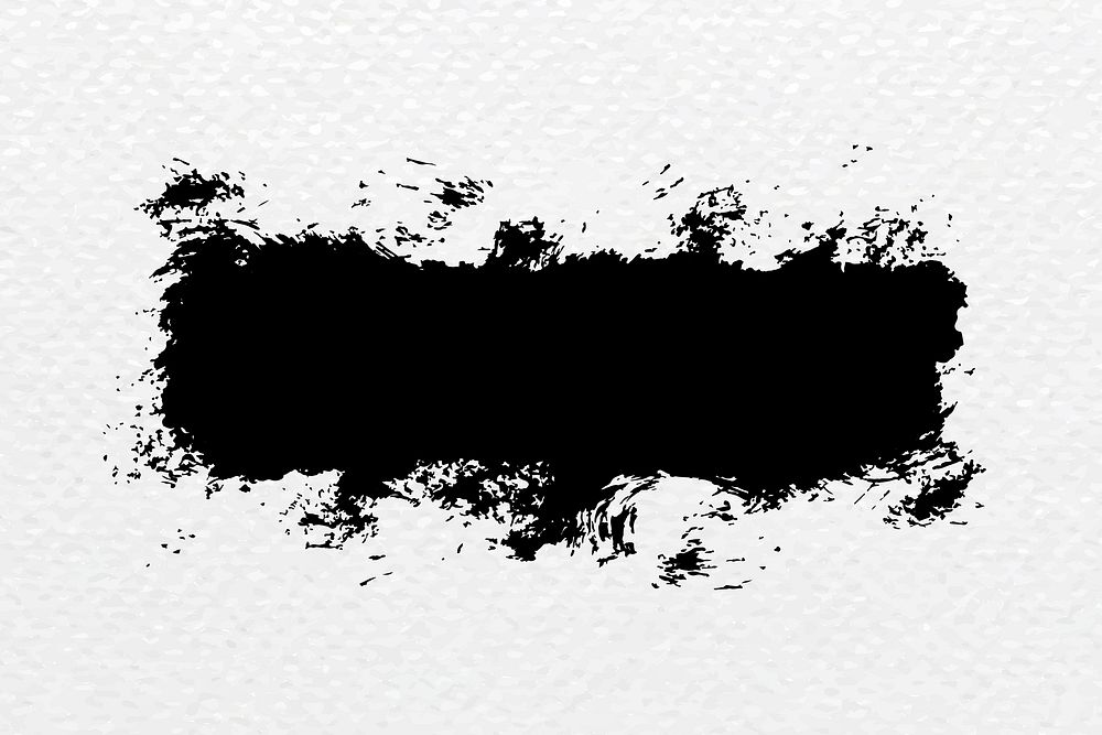 Black brush silhouette banner vector