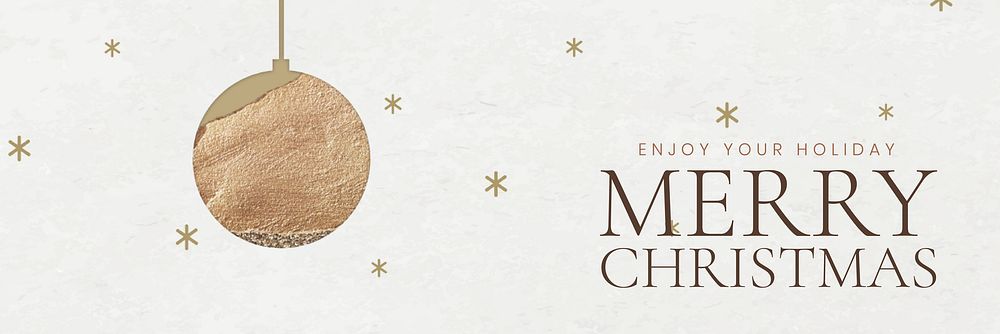 Christmas greeting banner vector festive background