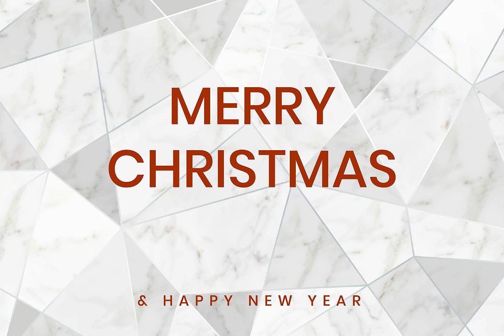 Merry Christmas wish vector geometric background