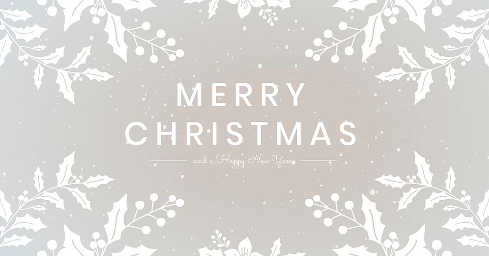 Merry Christmas greeting white frame background