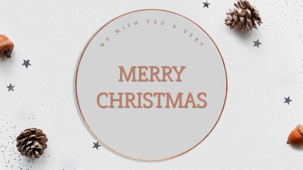 Christmas greeting vector template social media post