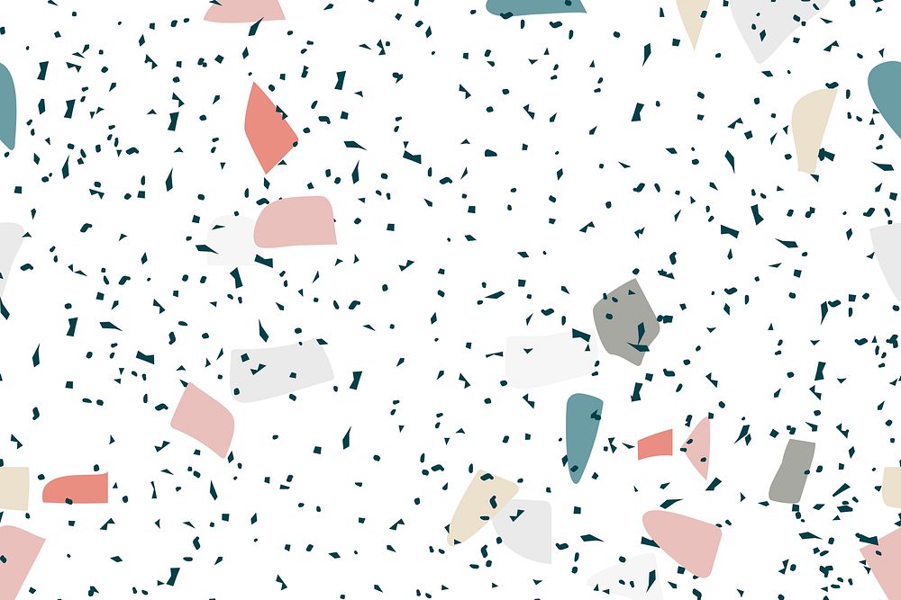 Terrazzo pattern abstract background psd in speckled colorful pattern