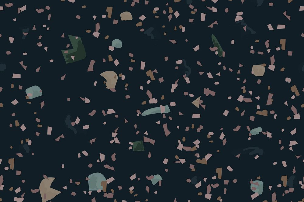 Terrazzo abstract pattern background psd on dark background