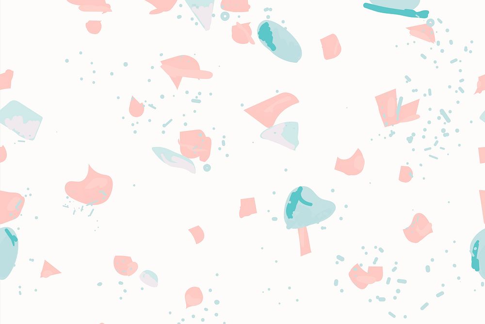 Terrazzo pattern abstract background psd in pink and blue