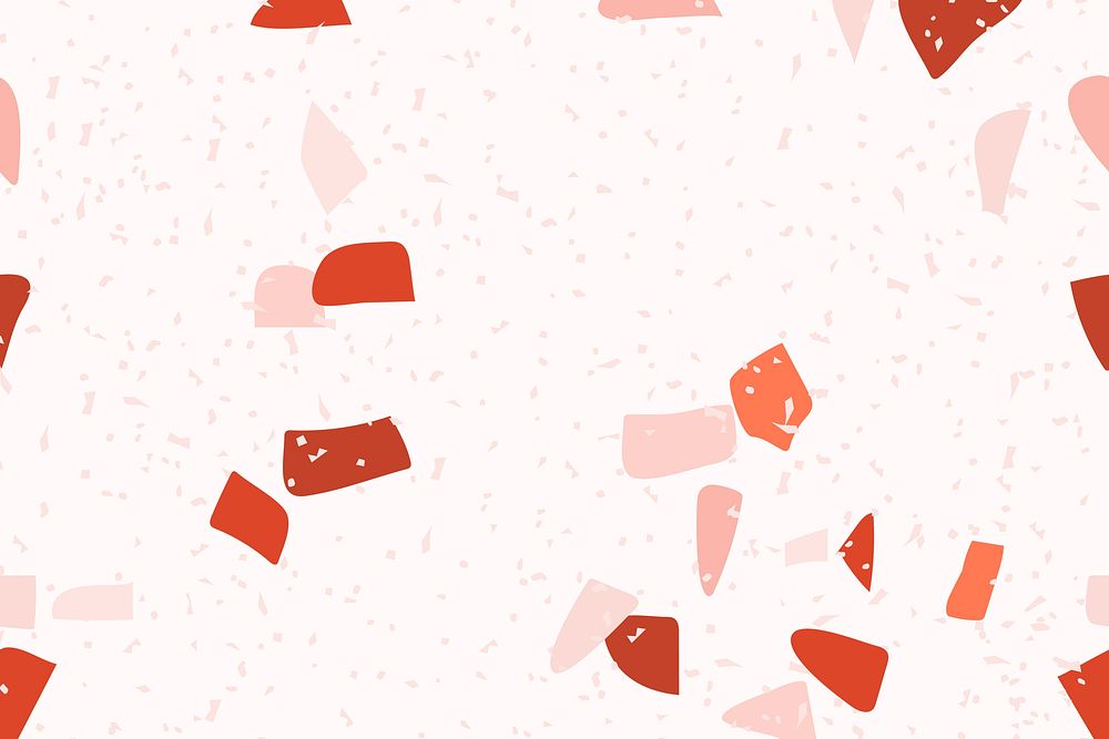 Red and pink terrazzo psd abstract background pattern